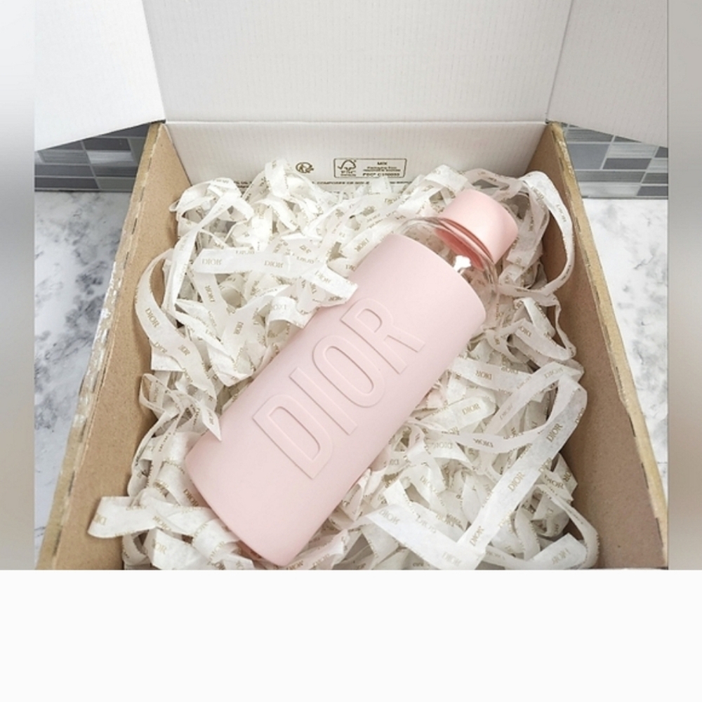 DIOR Glass Water Bottle(NIB)
